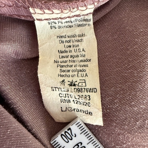 Y2K Velvet Babydoll Slip Dress L Bodycon Fairy Grunge Whimsical VTG Made In USA - Picture 5 of 5